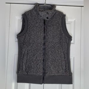 Women's Marc New York Performance Puffer Sweater Vest Lined Gray Full Zip Sz XS